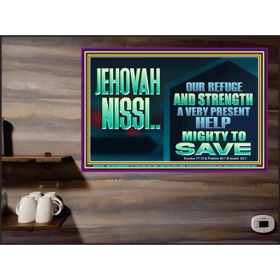 JEHOVAH NISSI A VERY PRESENT HELP  Sanctuary Wall Poster  GWPEACE10709  