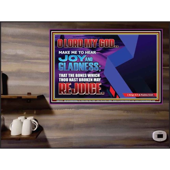 MAKE ME TO HEAR JOY AND GLADNESS  Bible Verse Poster  GWPEACE11737  