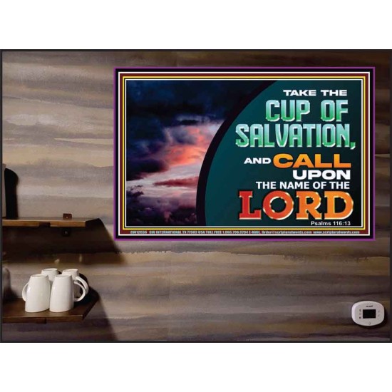 TAKE THE CUP OF SALVATION  Unique Scriptural Picture  GWPEACE12036  