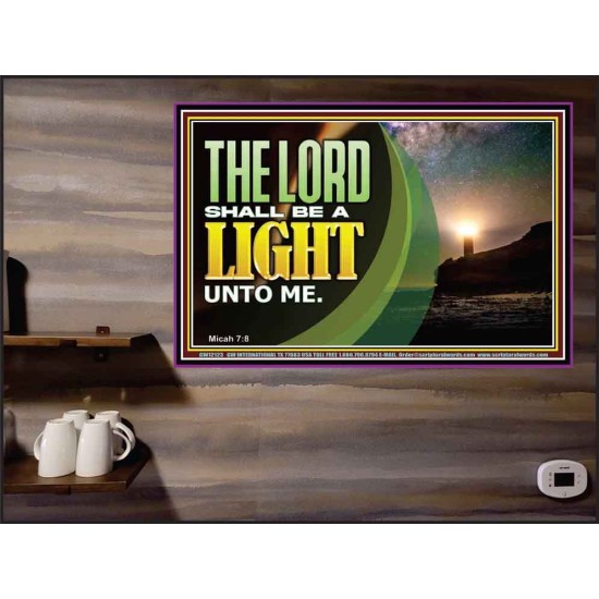 THE LORD SHALL BE A LIGHT UNTO ME  Custom Wall Art  GWPEACE12123  