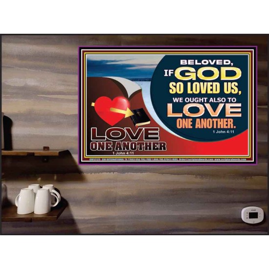 LOVE ONE ANOTHER  Custom Contemporary Christian Wall Art  GWPEACE12129  