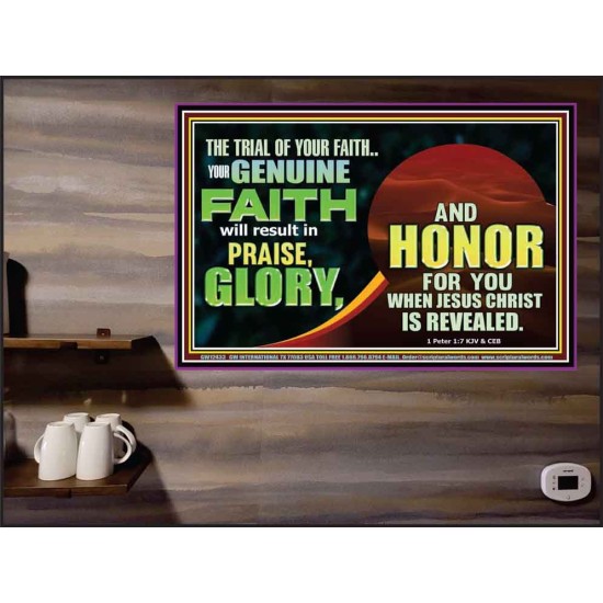 YOUR GENUINE FAITH WILL RESULT IN PRAISE GLORY AND HONOR  Children Room  GWPEACE12433  