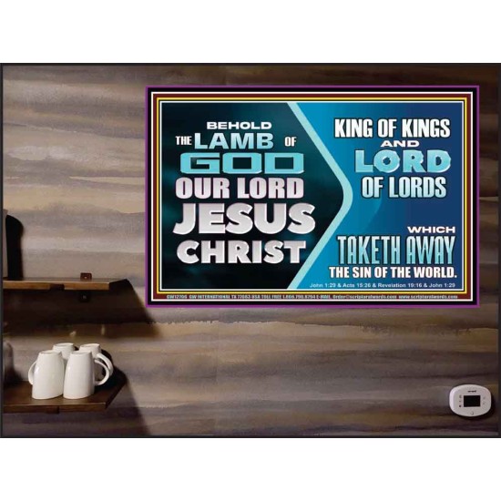 THE LAMB OF GOD OUR LORD JESUS CHRIST  Poster Scripture   GWPEACE12706  