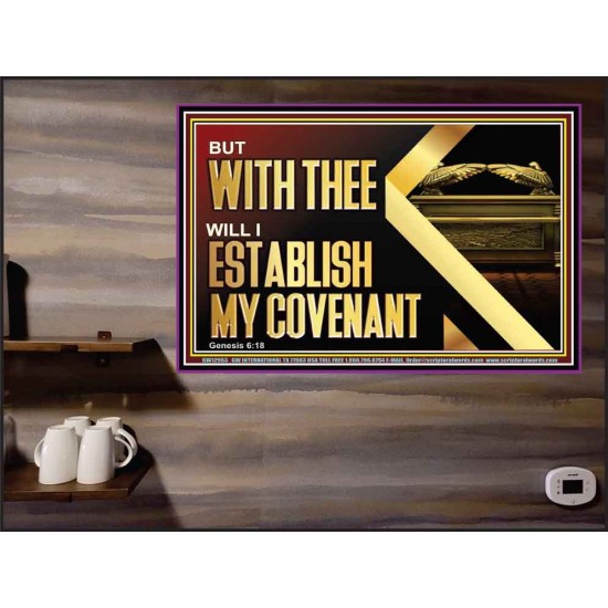 WITH THEE WILL I ESTABLISH MY COVENANT  Bible Verse Wall Art  GWPEACE12953  