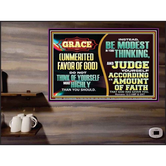 GRACE UNMERITED FAVOR OF GOD  Bible Scriptures on Love Poster  GWPEACE12963  