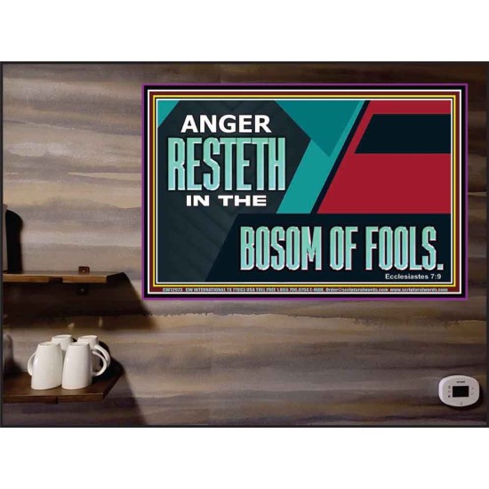ANGER RESTETH IN THE BOSOM OF FOOLS  Scripture Art Prints  GWPEACE12973  