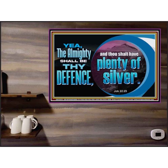 THE ALMIGHTY SHALL BE THY DEFENCE  Religious Art Poster  GWPEACE12979  