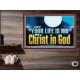 LET YOUR LIFE IS HID WITH CHRIST IN GOD  Church Office Poster  GWPEACE13072  