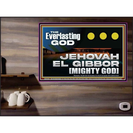 EVERLASTING GOD JEHOVAH EL GIBBOR MIGHTY GOD   Biblical Paintings  GWPEACE13104  