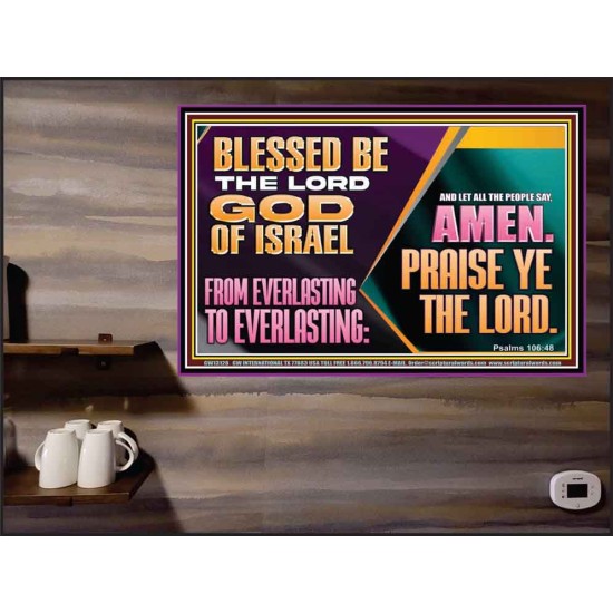 LET ALL THE PEOPLE SAY PRAISE THE LORD HALLELUJAH  Art & Wall Décor Poster  GWPEACE13128  