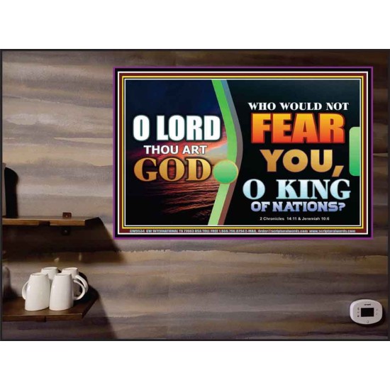 O KING OF NATIONS  Righteous Living Christian Poster  GWPEACE9534  