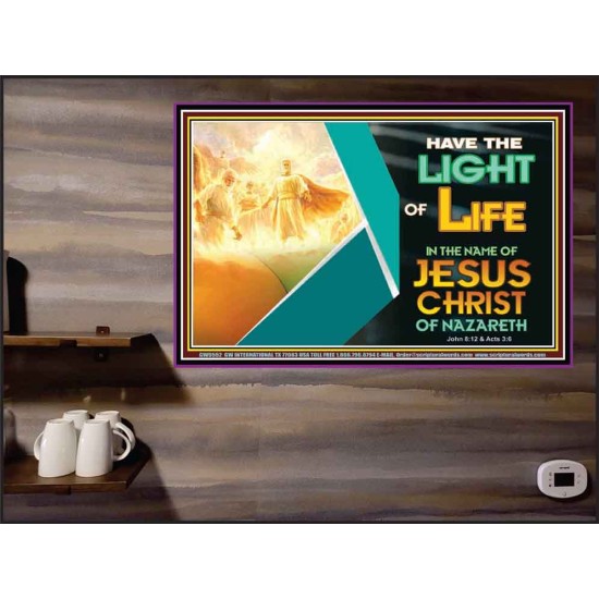 THE LIGHT OF LIFE OUR LORD JESUS CHRIST  Righteous Living Christian Poster  GWPEACE9552  