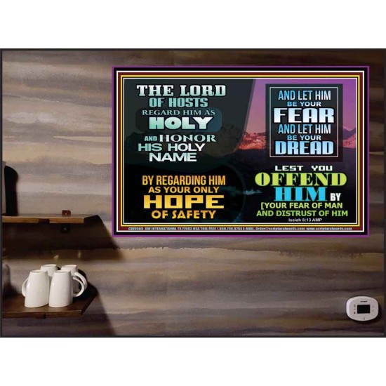 LORD OF HOSTS ONLY HOPE OF SAFETY  Unique Scriptural Poster  GWPEACE9565  
