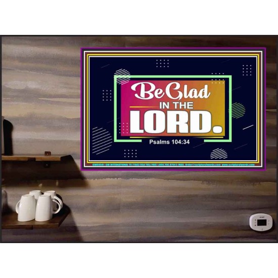 BE GLAD IN THE LORD  Sanctuary Wall Poster  GWPEACE9581  