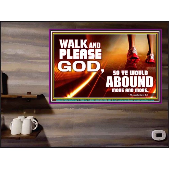 WALK AND PLEASE GOD  Scripture Art Poster  GWPEACE9594  