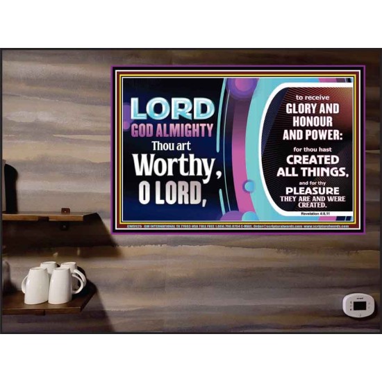 LORD GOD ALMIGHTY HOSANNA IN THE HIGHEST  Contemporary Christian Wall Art Poster  GWPEACE9925  