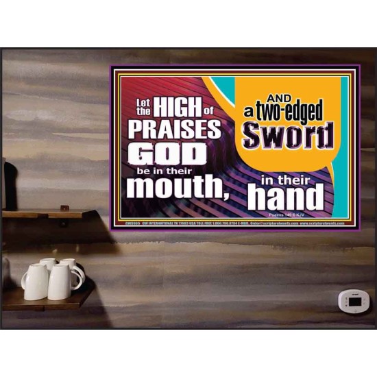 A TWO EDGED SWORD  Contemporary Christian Wall Art Poster  GWPEACE9965  