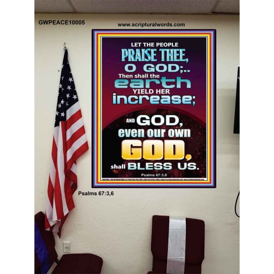 THE EARTH YIELD HER INCREASE  Church Picture  GWPEACE10005  