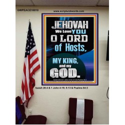 JEHOVAH WE LOVE YOU  Unique Power Bible Poster  GWPEACE10010  "12X14"