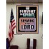 BE FERVENT IN SPIRIT SERVING THE LORD  Unique Scriptural Poster  GWPEACE10018  "12X14"