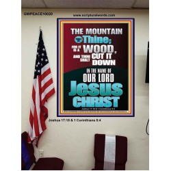 THE MOUNTAIN SHALL BE THINE  Ultimate Power Poster  GWPEACE10020  "12X14"