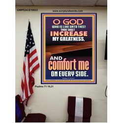 O GOD INCREASE MY GREATNESS  Church Poster  GWPEACE10023  "12X14"