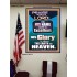 HIS GLORY IS ABOVE THE EARTH AND HEAVEN  Large Wall Art Poster  GWPEACE10054  "12X14"