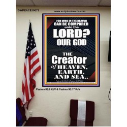 WHO IN THE HEAVEN CAN BE COMPARED TO JEHOVAH EL SHADDAI  Affordable Wall Art Prints  GWPEACE10073  "12X14"