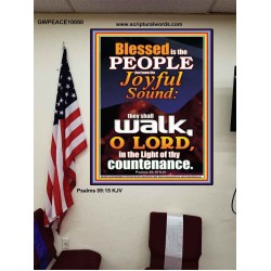 THE JOYFUL SOUND  Contemporary Christian Wall Art Poster  GWPEACE10080  "12X14"
