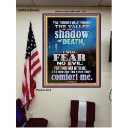 WALK THROUGH THE VALLEY OF THE SHADOW OF DEATH  Scripture Art  GWPEACE10502  "12X14"