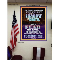 THY ROD AND STAFF COMFORT ME  Scripture Art Prints Poster  GWPEACE10503  "12X14"
