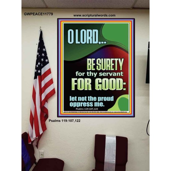 LET NOT THE PROUD OPPRESS ME  Encouraging Bible Verse Poster  GWPEACE11779  