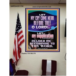 ABBA FATHER CONSIDER MY CRY AND SHEW ME YOUR TENDER MERCIES  Christian Quote Poster  GWPEACE11783  "12X14"