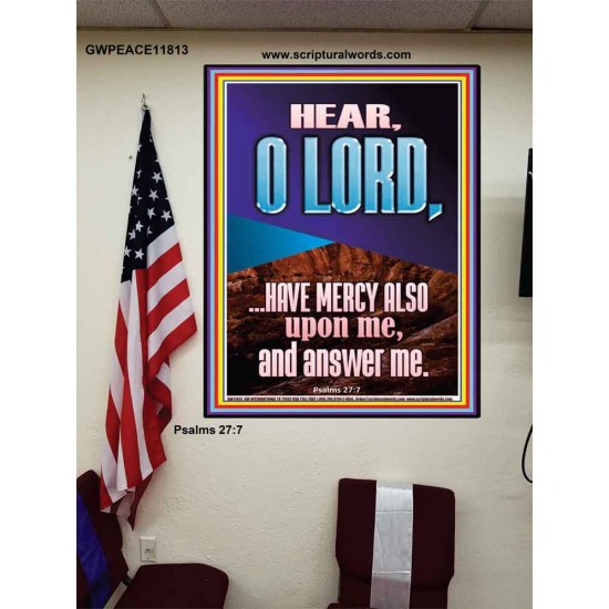 BECAUSE OF YOUR GREAT MERCIES PLEASE ANSWER US O LORD  Art & Wall Décor  GWPEACE11813  