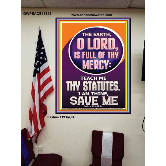 TEACH ME THY STATUES O LORD I AM THINE  Christian Quotes Poster  GWPEACE11821  