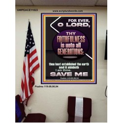 THY FAITHFULNESS IS UNTO ALL GENERATIONS  O LORD  Affordable Wall Art  GWPEACE11823  "12X14"