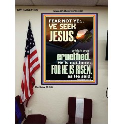 CHRIST JESUS IS NOT HERE HE IS RISEN AS HE SAID  Custom Wall Scriptural Art  GWPEACE11827  "12X14"