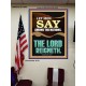LET MEN SAY AMONG THE NATIONS THE LORD REIGNETH  Custom Inspiration Bible Verse Poster  GWPEACE11849  