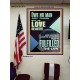 OWE NO MAN ANY THING BUT TO LOVE ONE ANOTHER  Bible Verse for Home Poster  GWPEACE11871  