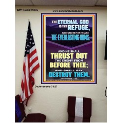 THE EVERLASTING ARMS OF JEHOVAH  Printable Bible Verse to Poster  GWPEACE11875  "12X14"