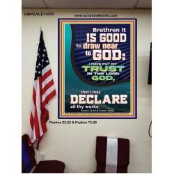 IT IS GOOD TO DRAW NEAR TO GOD  Large Scripture Wall Art  GWPEACE11879  "12X14"