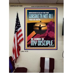 YOU ARE MY DISCIPLE WHEN YOU FORSAKETH ALL BECAUSE OF ME  Large Scriptural Wall Art  GWPEACE11880  