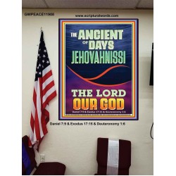 THE ANCIENT OF DAYS JEHOVAH NISSI THE LORD OUR GOD  Ultimate Inspirational Wall Art Picture  GWPEACE11908  "12X14"