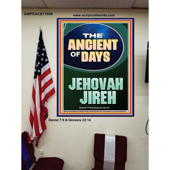 THE ANCIENT OF DAYS JEHOVAH JIREH  Unique Scriptural Picture  GWPEACE11909  