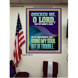 QUICKEN ME O LORD FOR THY NAME'S SAKE  Eternal Power Poster  GWPEACE11931  "12X14"