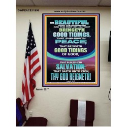 THE FEET OF HIM THAT BRINGETH GOOD TIDINGS  Ultimate Power Poster  GWPEACE11956  "12X14"