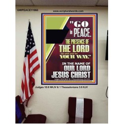 GO IN PEACE THE PRESENCE OF THE LORD BE WITH YOU  Ultimate Power Poster  GWPEACE11965  "12X14"