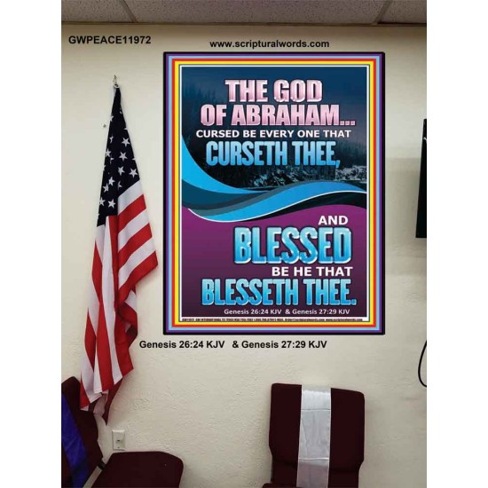 CURSED BE EVERY ONE THAT CURSETH THEE BLESSED IS EVERY ONE THAT BLESSED THEE  Scriptures Wall Art  GWPEACE11972  