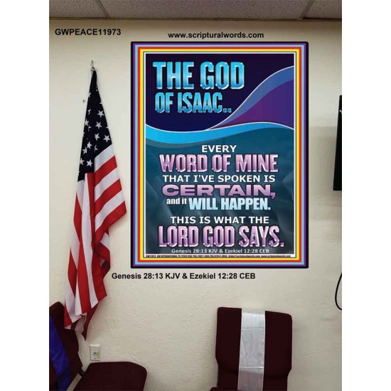 EVERY WORD OF MINE IS CERTAIN SAITH THE LORD  Scriptural Wall Art  GWPEACE11973  
