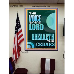 THE VOICE OF THE LORD BREAKETH THE CEDARS  Scriptural Décor Poster  GWPEACE11979  